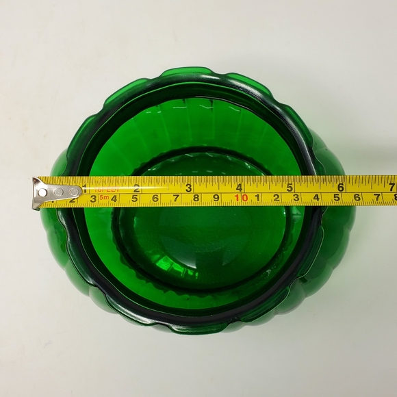 A.L.R. Co. Green Glass Vase Bowl - Picture 7 of 9